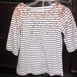 Janie and Jack striped long sleeve tee